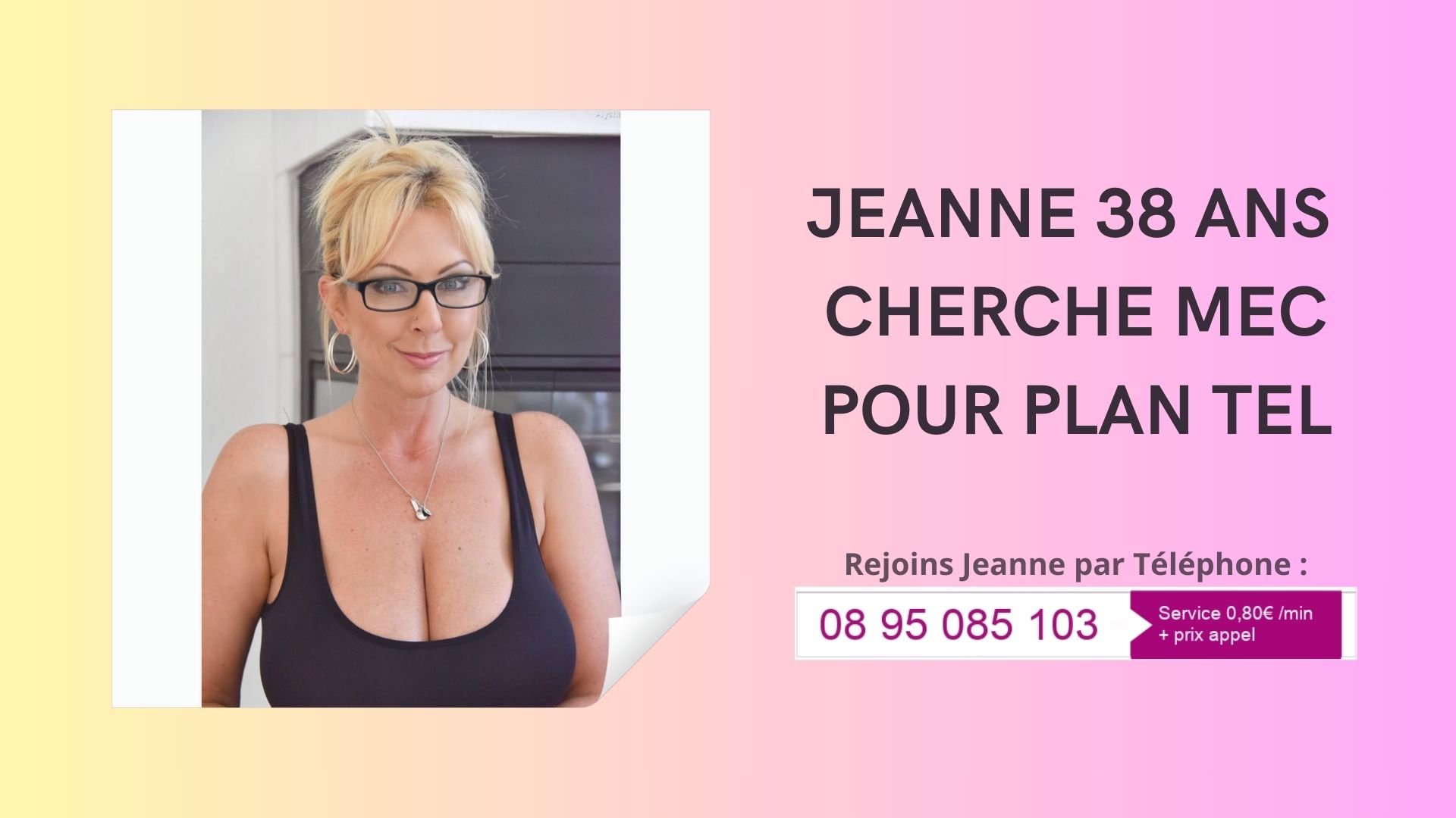 Jeanne 38 ans cherche mec pour plan tel